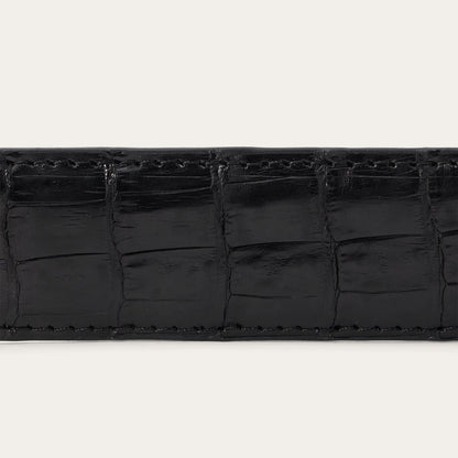 Caiman Western Tab Belt - 1 1/4" Width | Stetson Black Classic