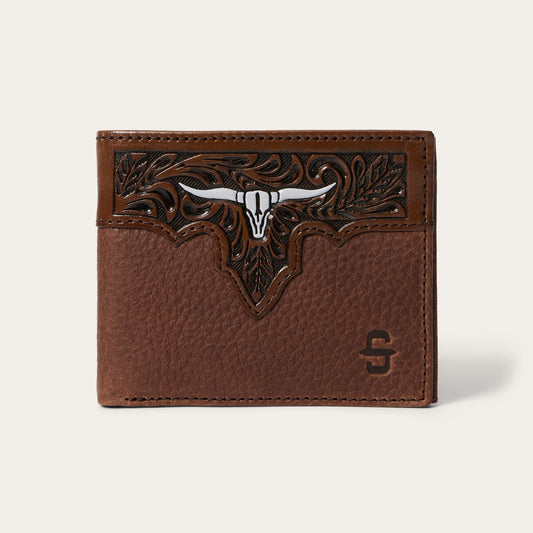 Steer Head Bi-Fold Wallet | Stetson Brown