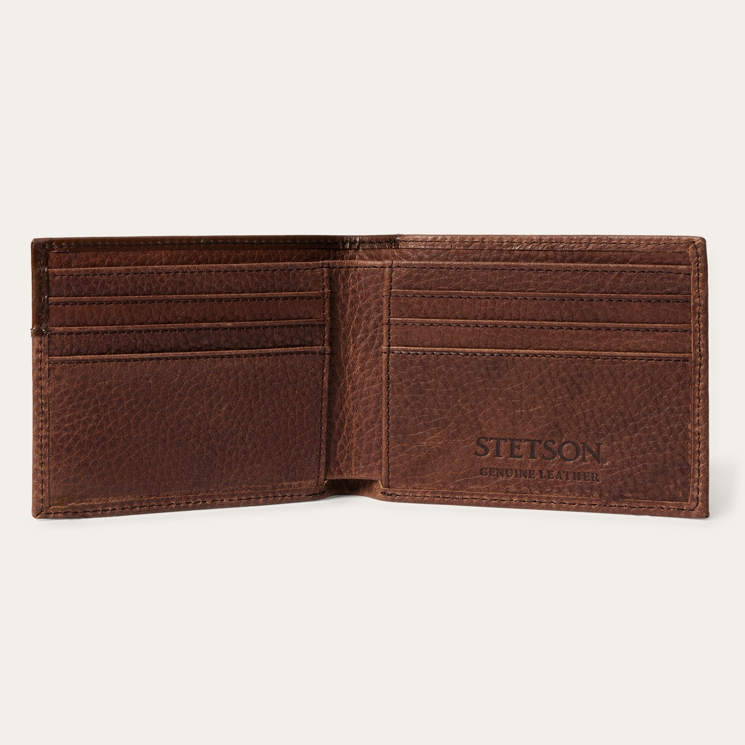 Steer Head Bi-Fold Wallet | Stetson Brown