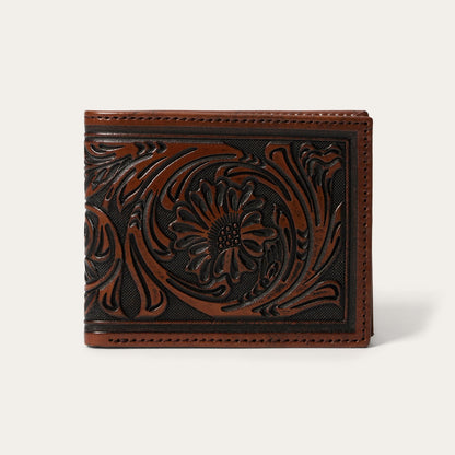 Tooled Bi-Fold Wallet | Stetson Brown