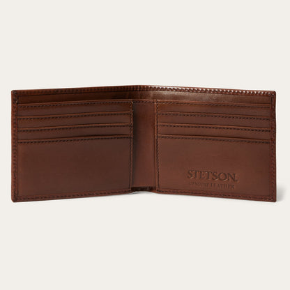 Tooled Bi-Fold Wallet | Stetson Brown