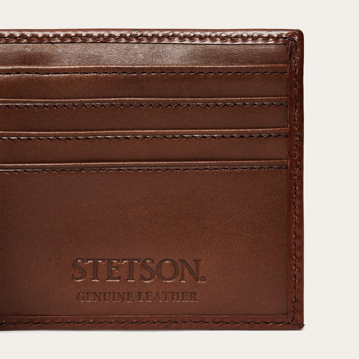 Tooled Bi-Fold Wallet | Stetson Brown