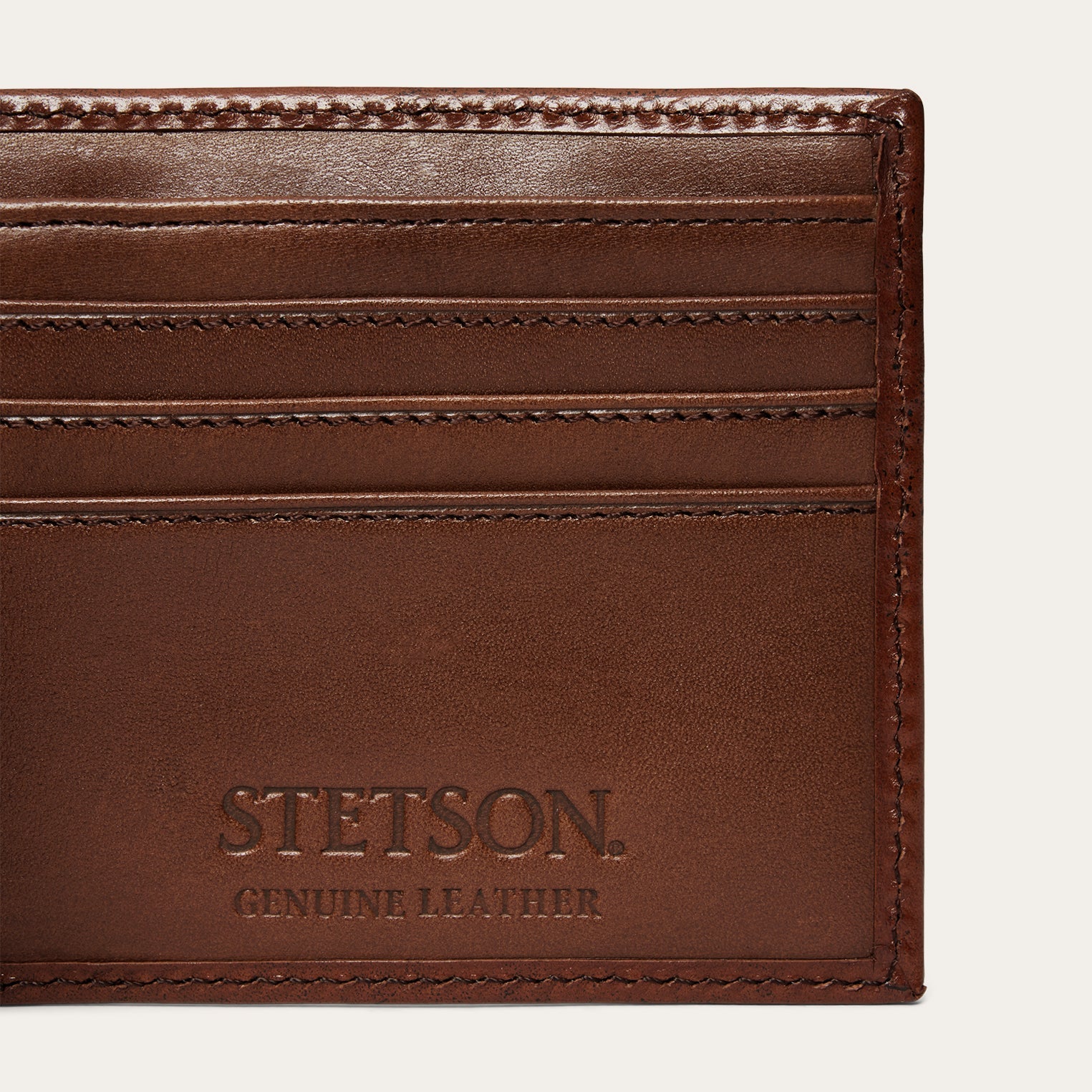 Tooled Bi-Fold Wallet | Stetson Brown