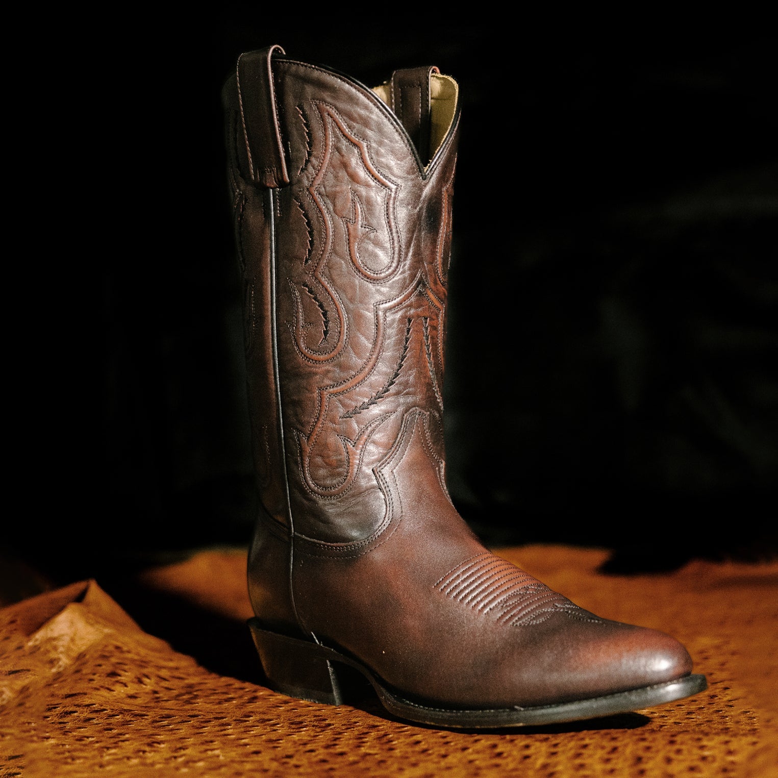 Carlisle Western Boots | Stetson Burnished Brown