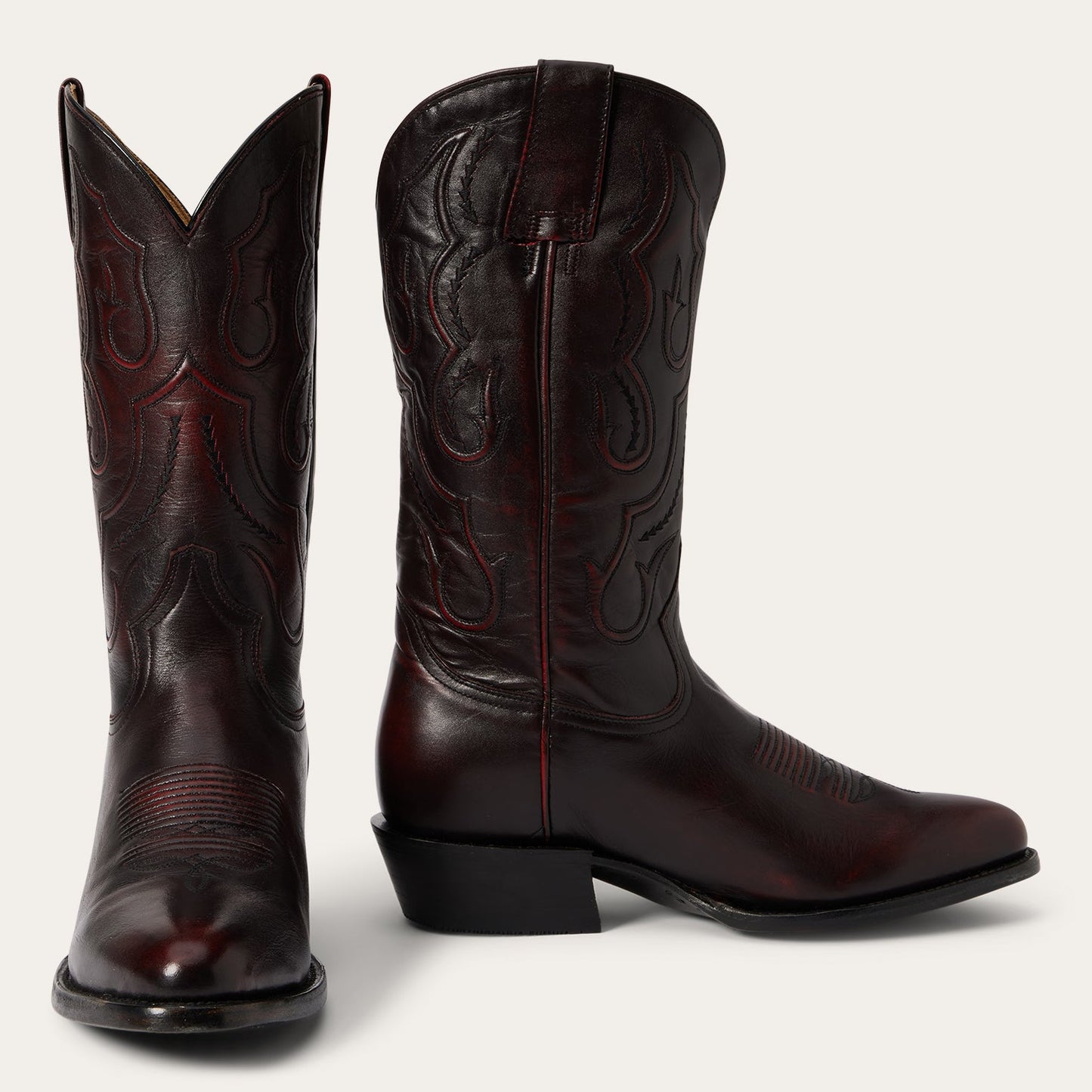 Carlisle Western Boots | Stetson Black Cherry