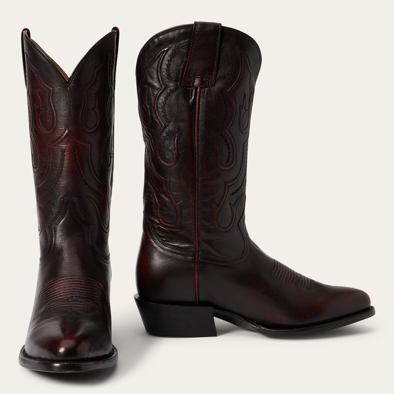 Carlisle Western Boots | Stetson Black Cherry