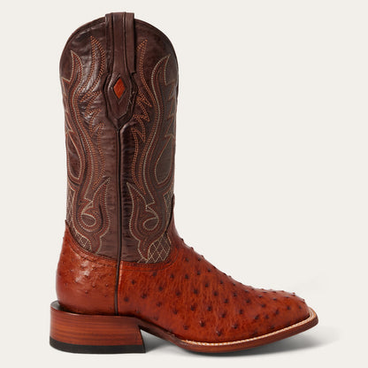 Ozzy Ostrich Boot | Stetson Brown