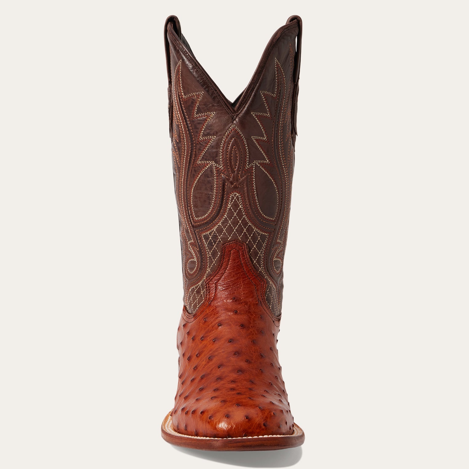 Ozzy Ostrich Boot | Stetson Brown