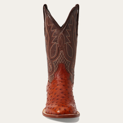 Ozzy Ostrich Boot | Stetson Brown