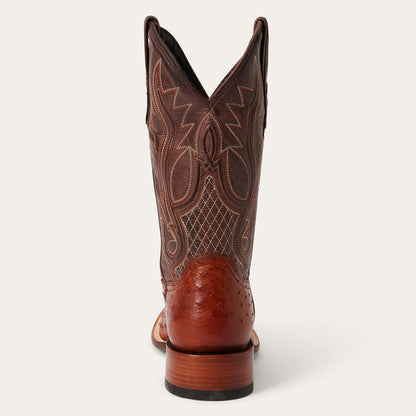 Ozzy Ostrich Boot | Stetson Brown
