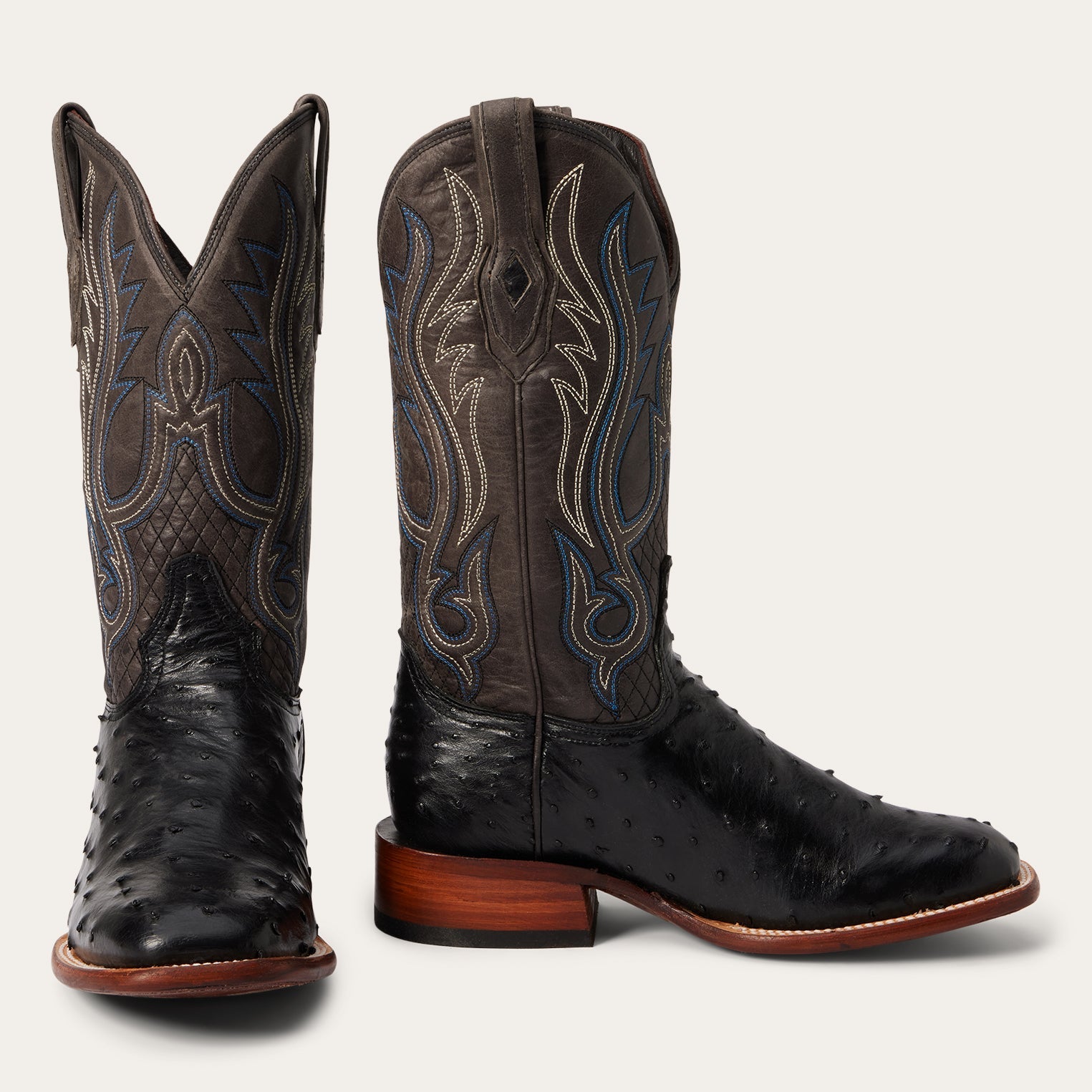 Ozzy Ostrich Boot | Stetson Black