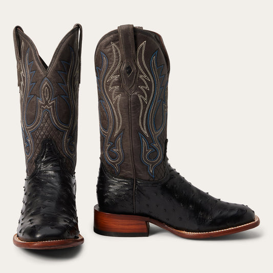 Ozzy Ostrich Boot | Stetson Black