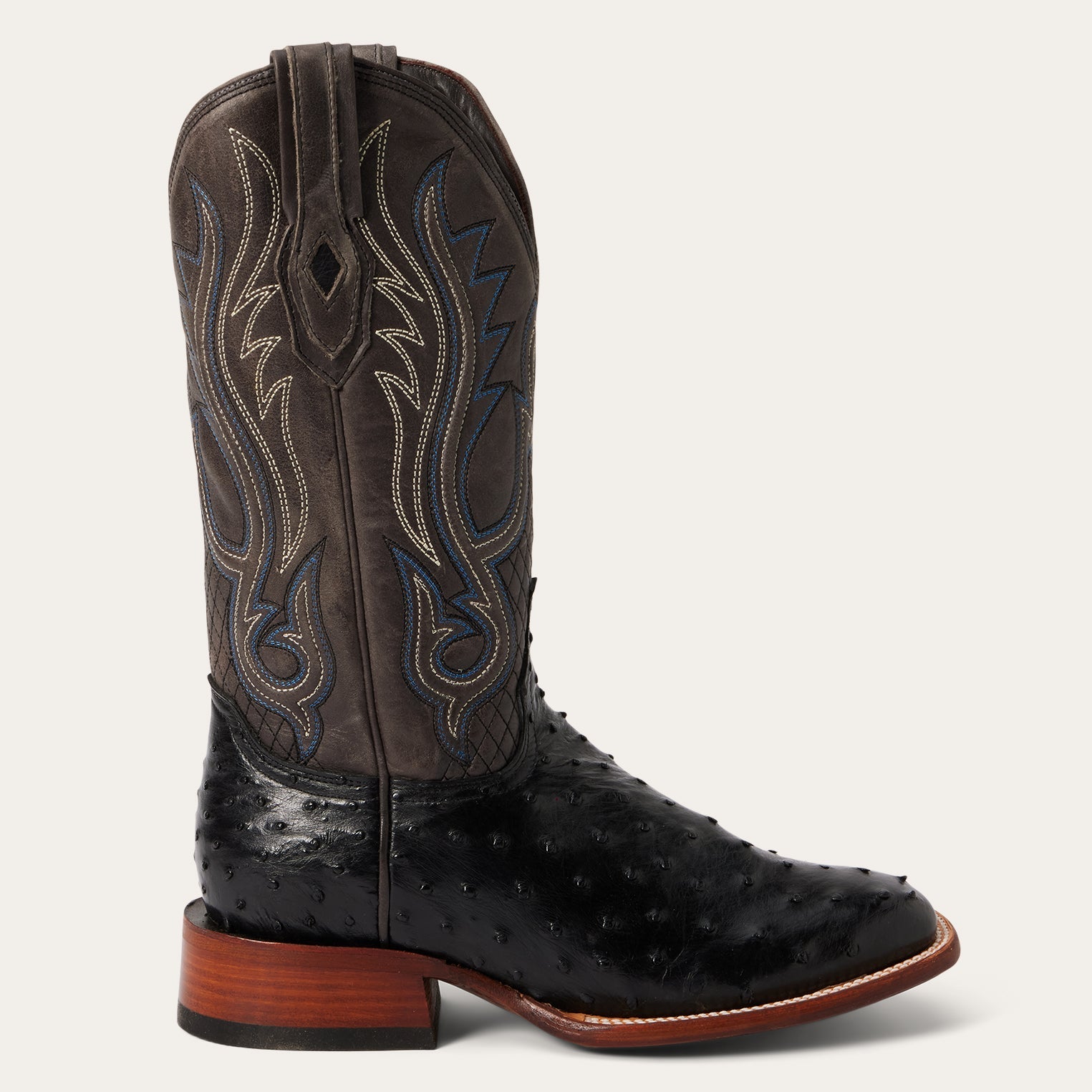 Ozzy Ostrich Boot | Stetson Black