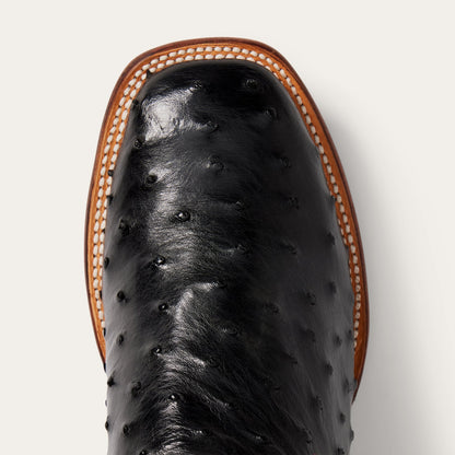 Ozzy Ostrich Boot | Stetson Black
