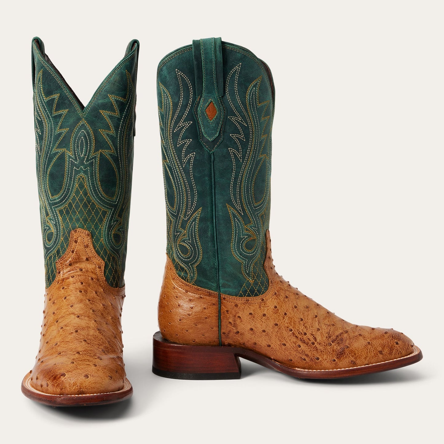 Ozzy Ostrich Boot | Stetson Tan