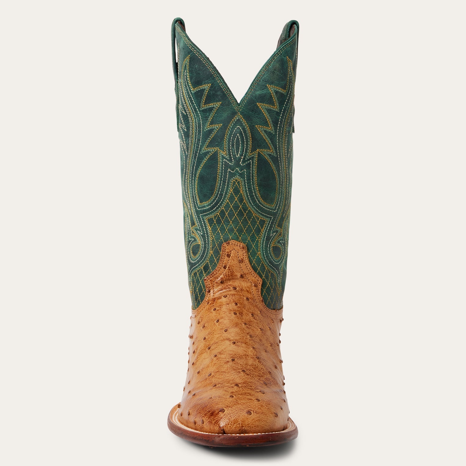 Ozzy Ostrich Boot | Stetson Tan