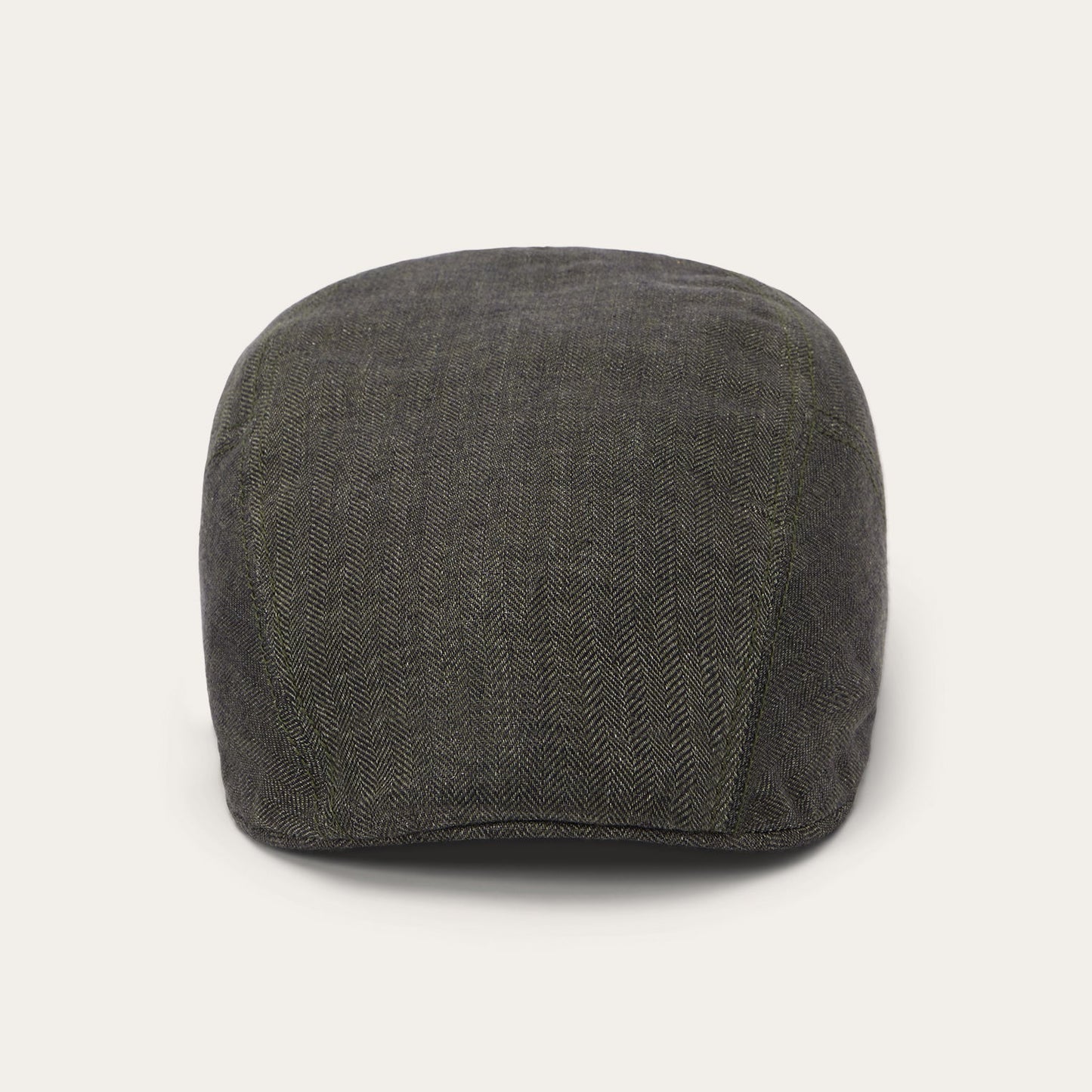 Herringbone Linen Ivy Cap | Stetson Olive Herringbone