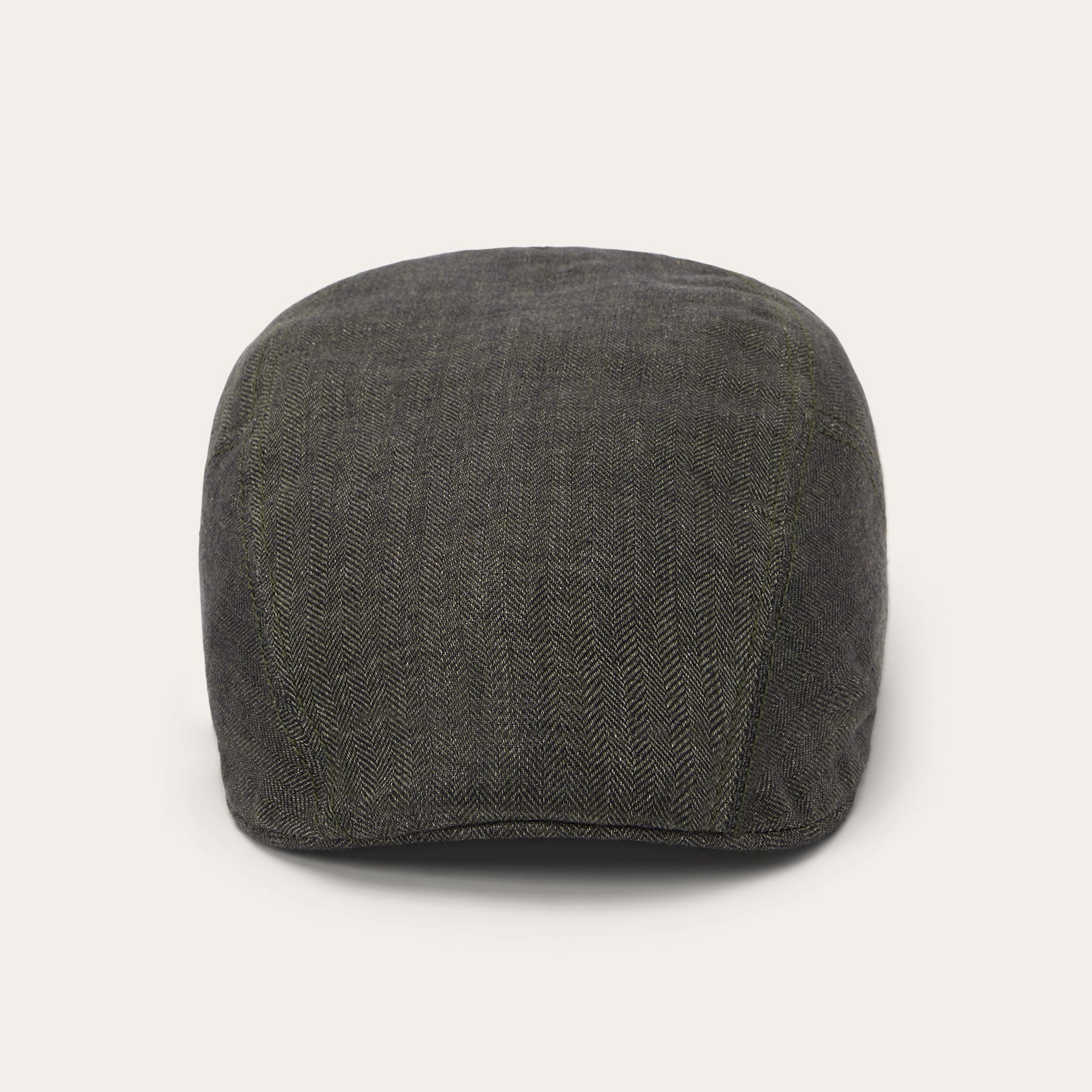 Herringbone Linen Ivy Cap | Stetson Olive Herringbone