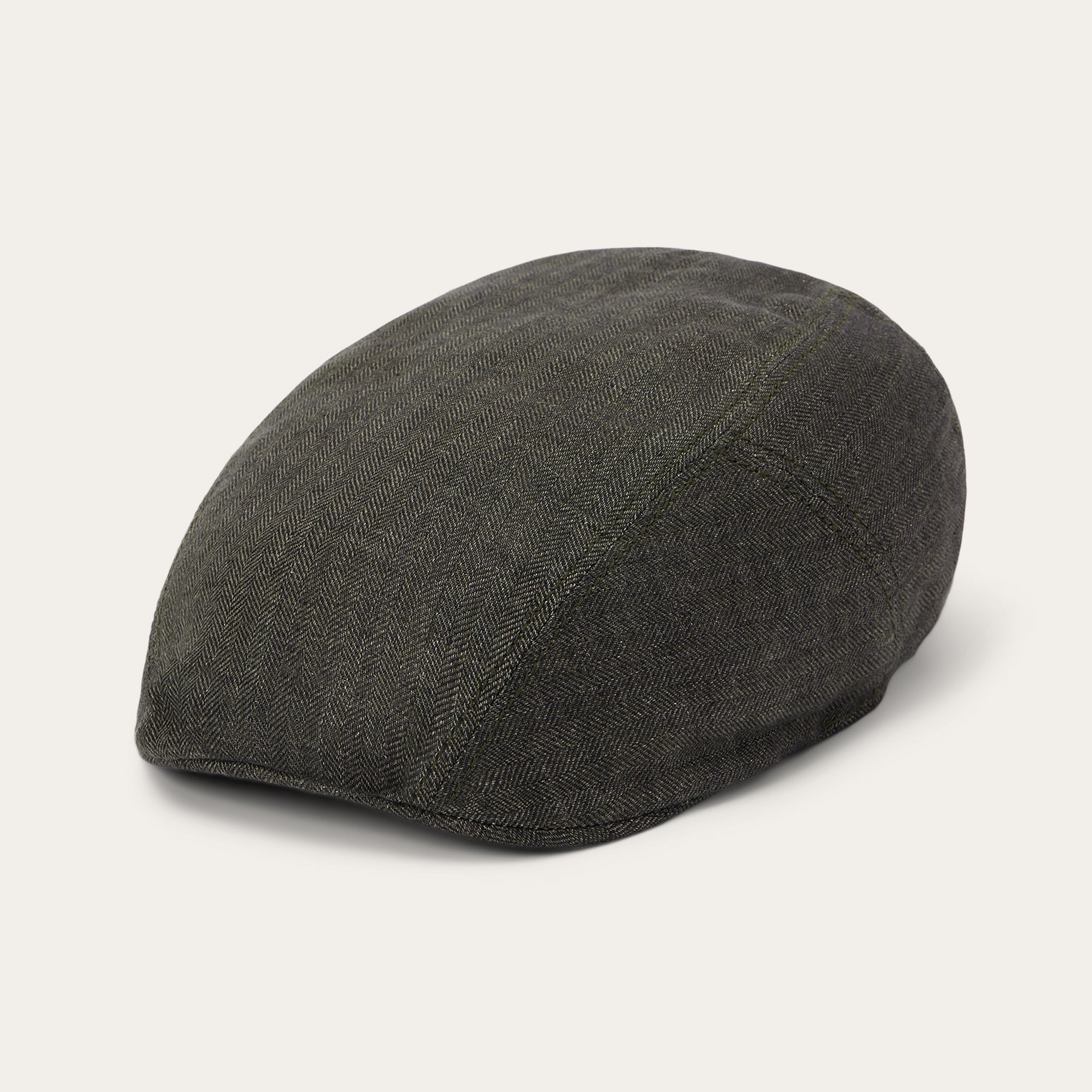 Herringbone Linen Ivy Cap | Stetson Olive Herringbone