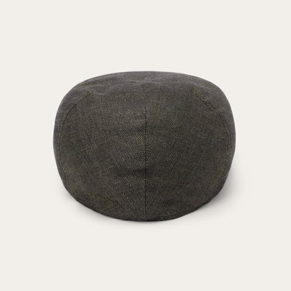 Herringbone Linen Ivy Cap | Stetson Olive Herringbone