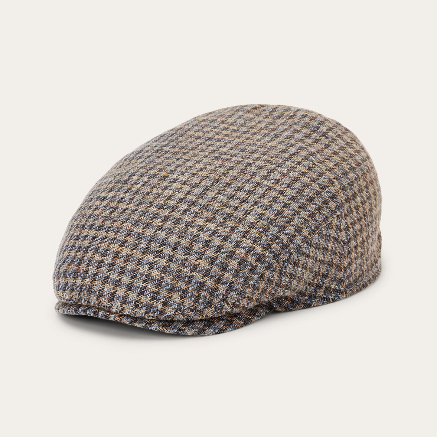 Linen/Cotton Houndstooth Driver Cap | Stetson Multicolor Houndstooth