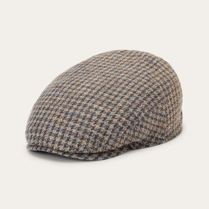 Linen/Cotton Houndstooth Driver Cap | Stetson Multicolor Houndstooth