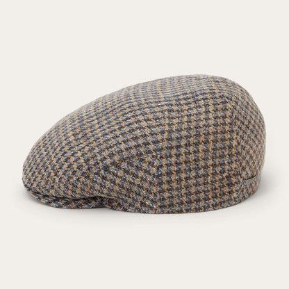Linen/Cotton Houndstooth Driver Cap | Stetson Multicolor Houndstooth