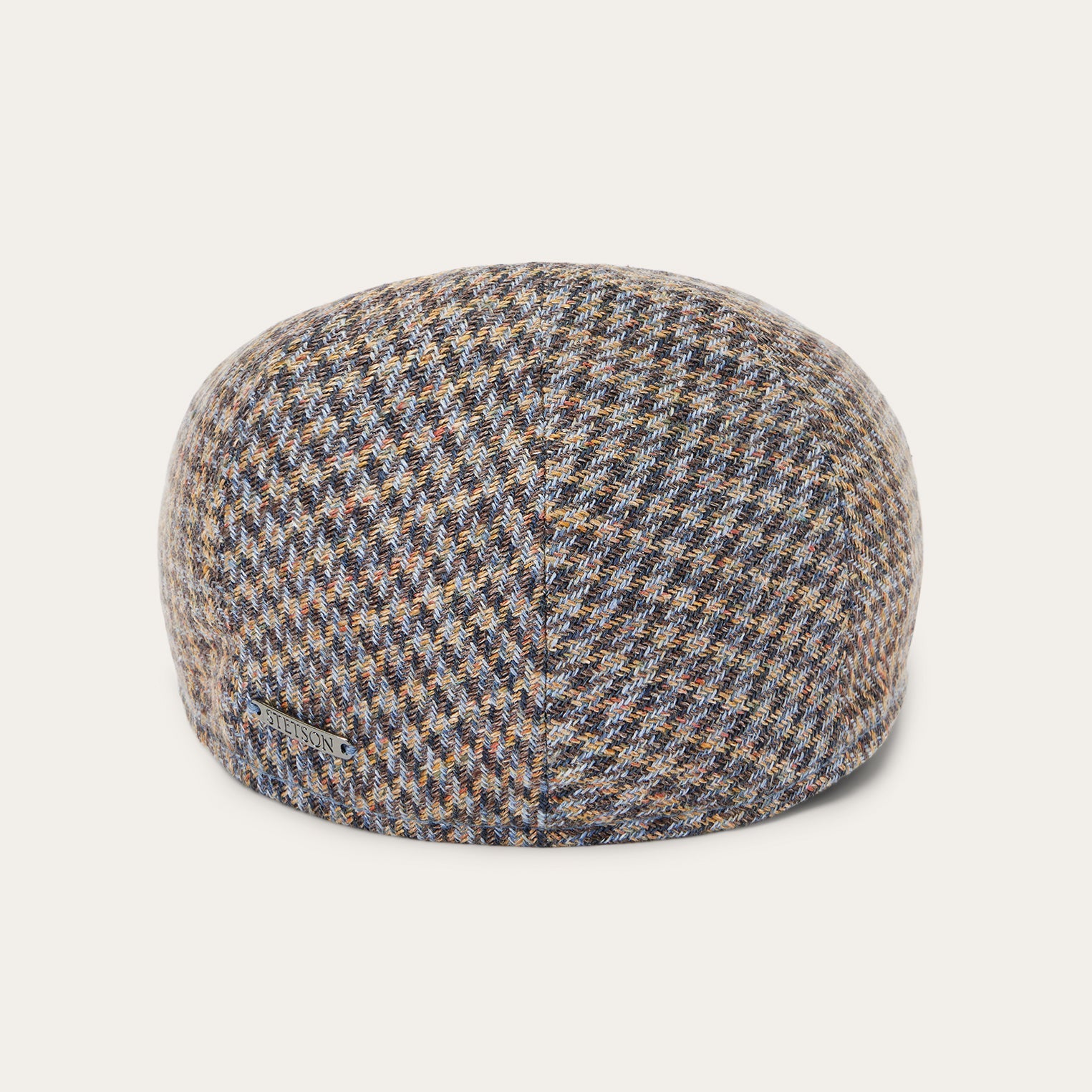 Linen/Cotton Houndstooth Driver Cap | Stetson Multicolor Houndstooth