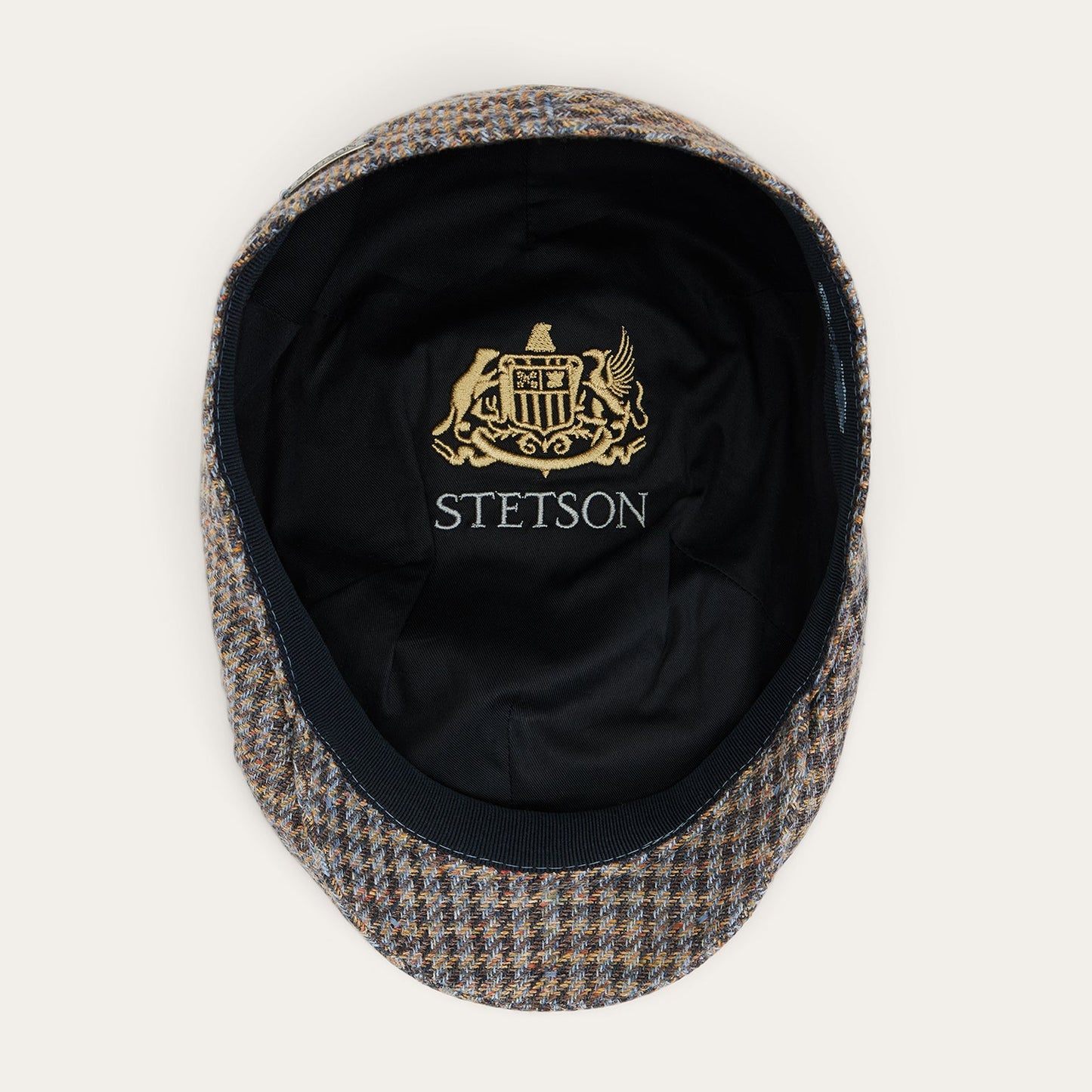 Linen/Cotton Houndstooth Driver Cap | Stetson Multicolor Houndstooth