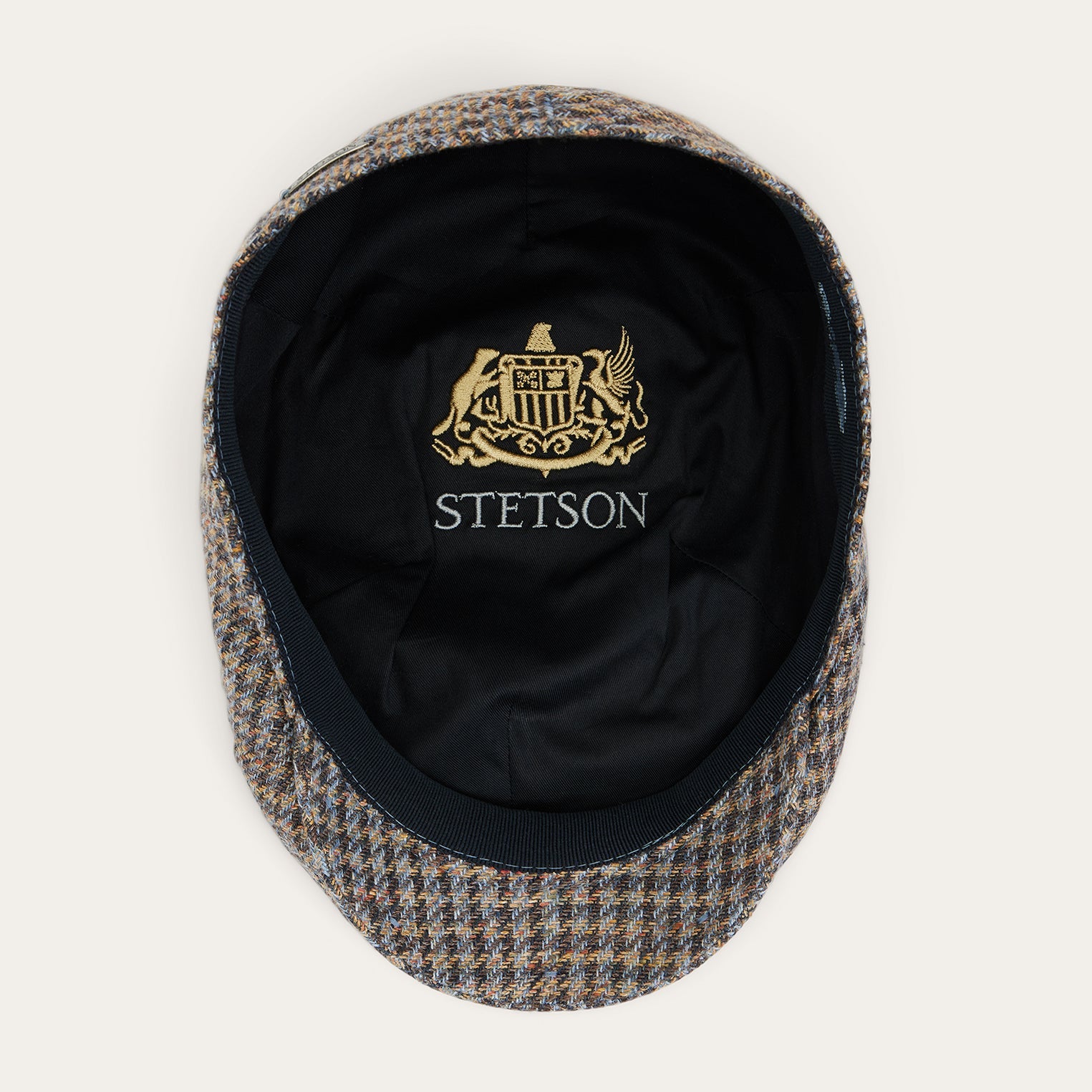 Linen/Cotton Houndstooth Driver Cap | Stetson Multicolor Houndstooth
