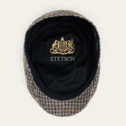 Linen/Cotton Houndstooth Driver Cap | Stetson Multicolor Houndstooth