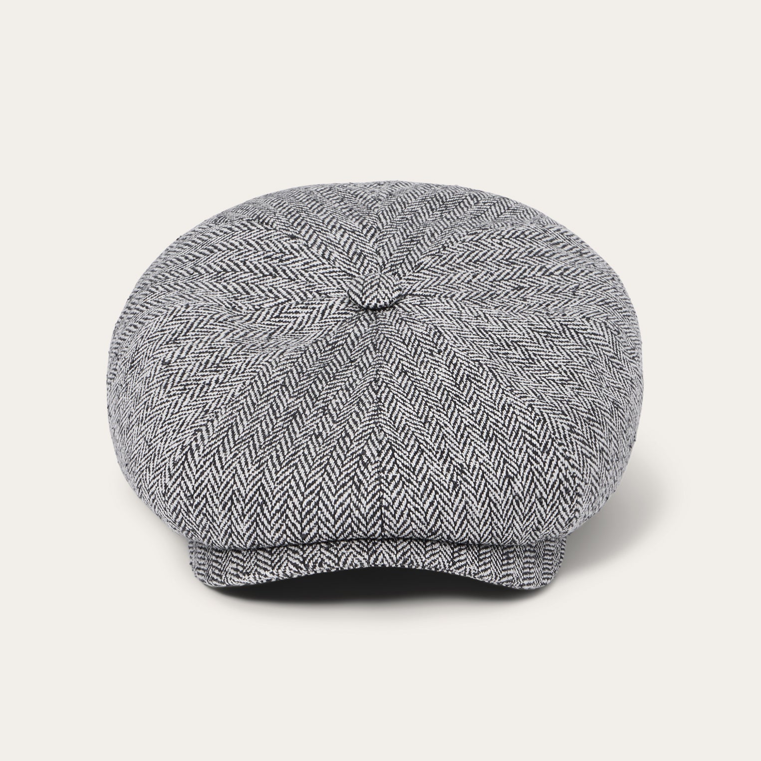 Herringbone Silk Hatteras | Stetson Black Herringbone