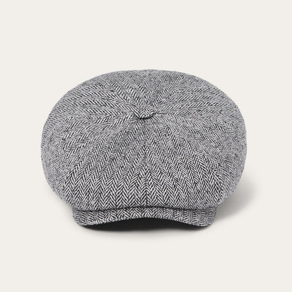 Herringbone Silk Hatteras | Stetson Black Herringbone