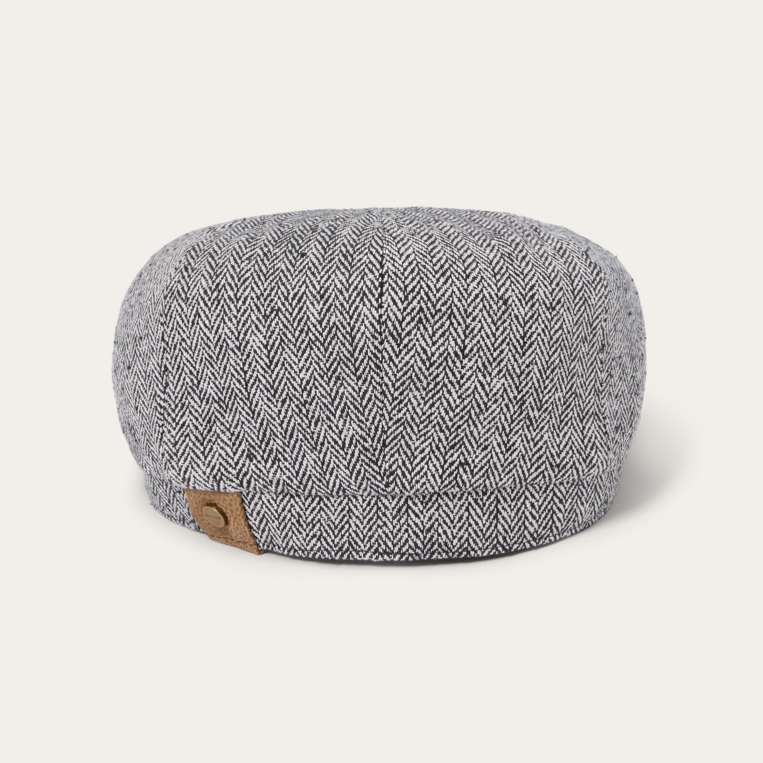 Herringbone Silk Hatteras | Stetson Black Herringbone