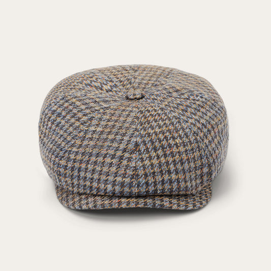 Linen/Cotton Houndstooth Hatteras | Stetson Multicolor Houndstooth