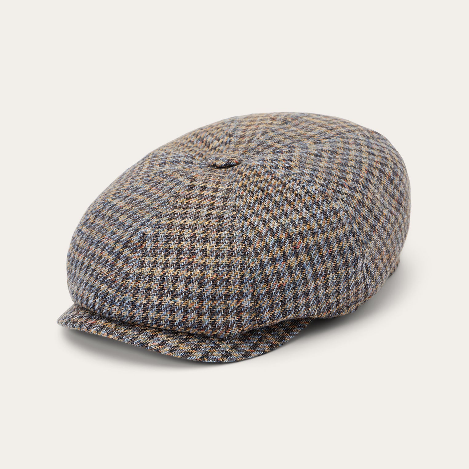 Linen/Cotton Houndstooth Hatteras | Stetson Multicolor Houndstooth