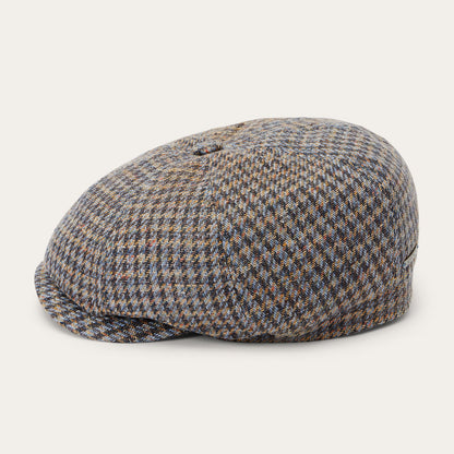 Linen/Cotton Houndstooth Hatteras | Stetson Multicolor Houndstooth