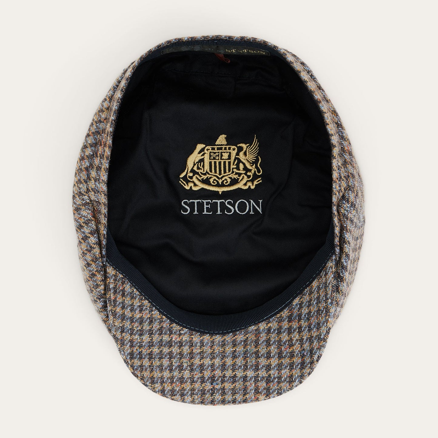 Linen/Cotton Houndstooth Hatteras | Stetson Multicolor Houndstooth