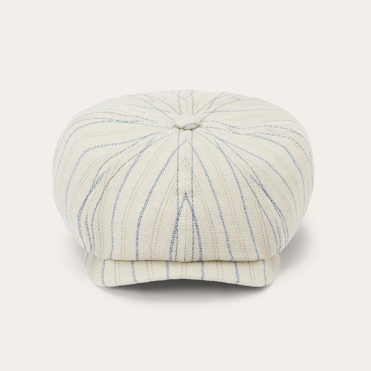 Striped Linen Hatteras | Stetson Off White With Stripes