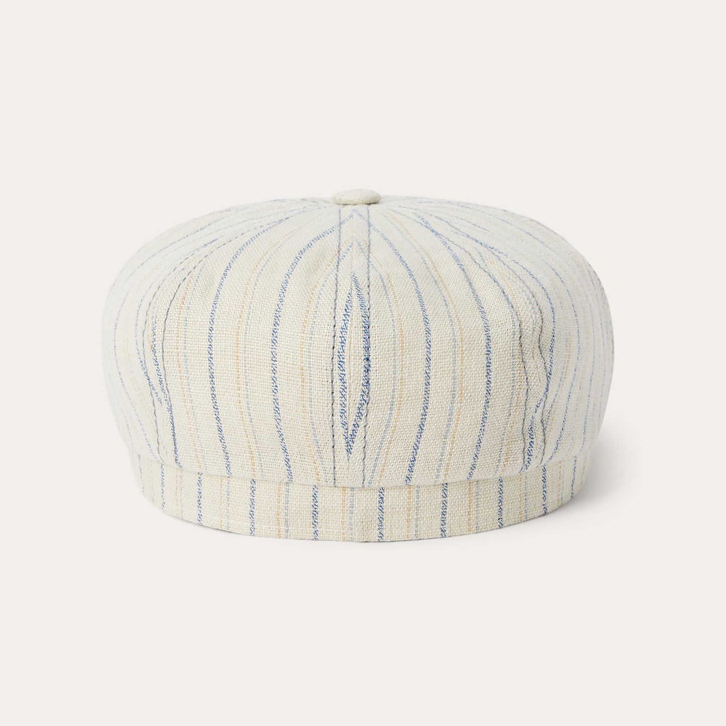 Striped Linen Hatteras | Stetson Off White With Stripes