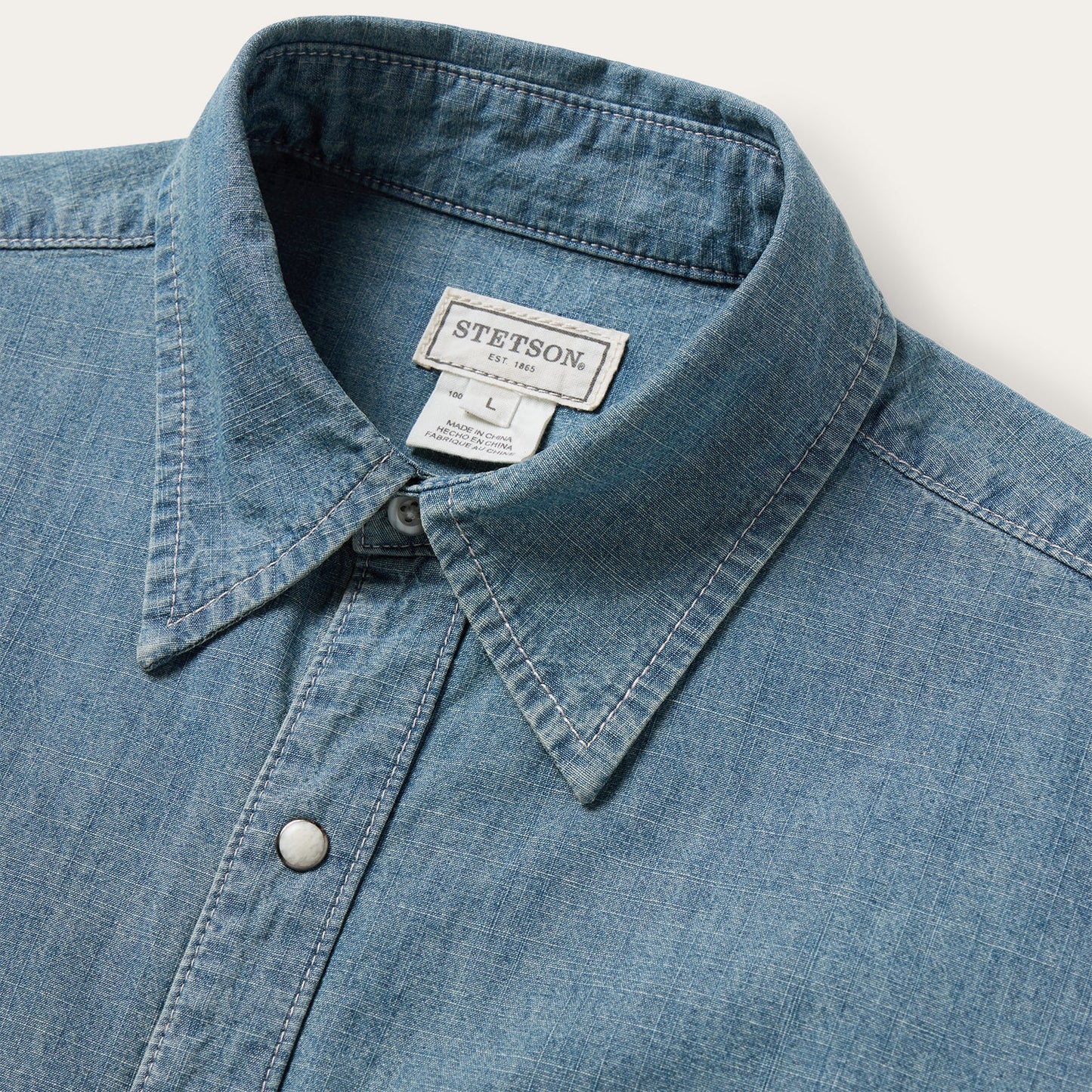Chambray Denim Shirt | Stetson Blue