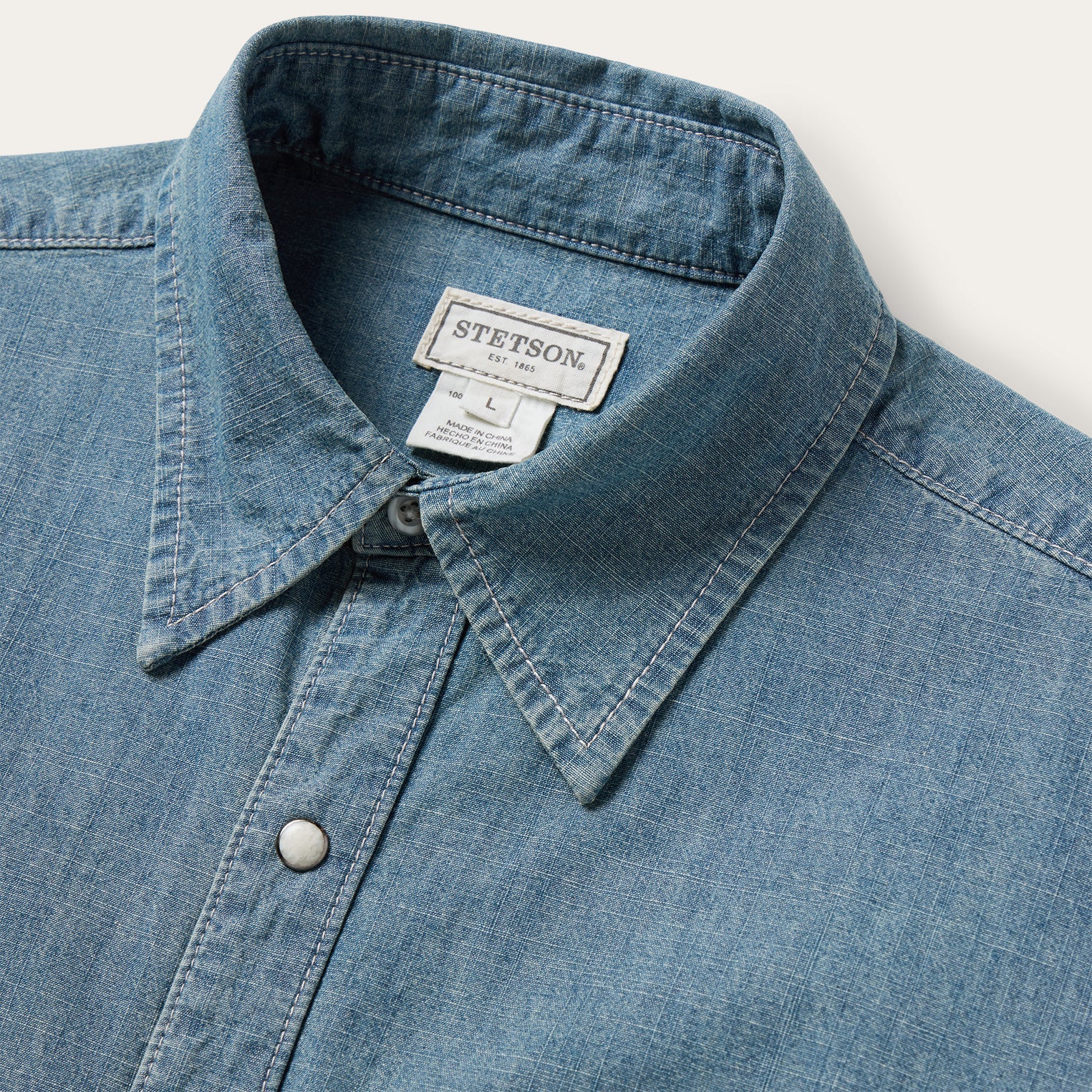 Chambray Denim Shirt | Stetson Blue