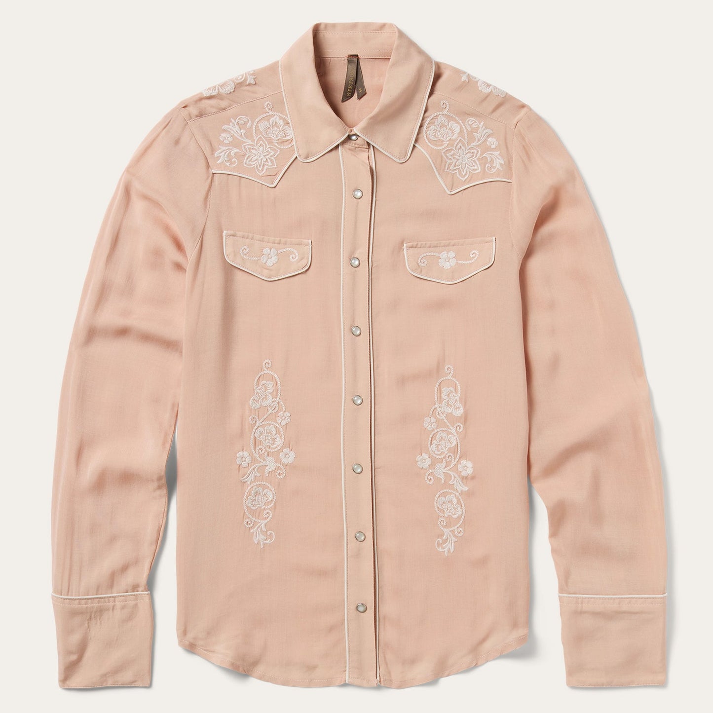 Blush Embroidered Western Shirt | Stetson Pink