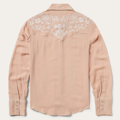Blush Embroidered Western Shirt | Stetson Pink