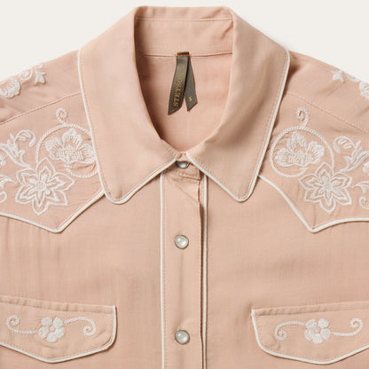 Blush Embroidered Western Shirt | Stetson Pink
