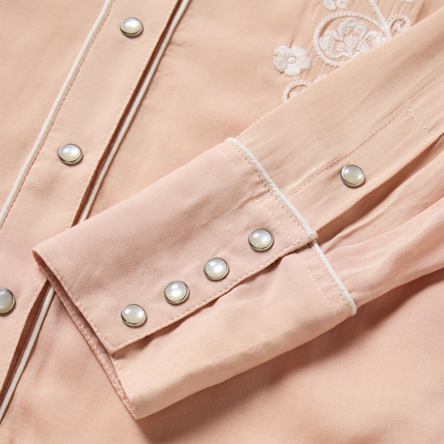 Blush Embroidered Western Shirt | Stetson Pink