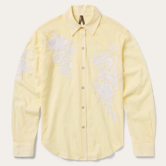 Embroidered Western Shirt | Stetson Yellow