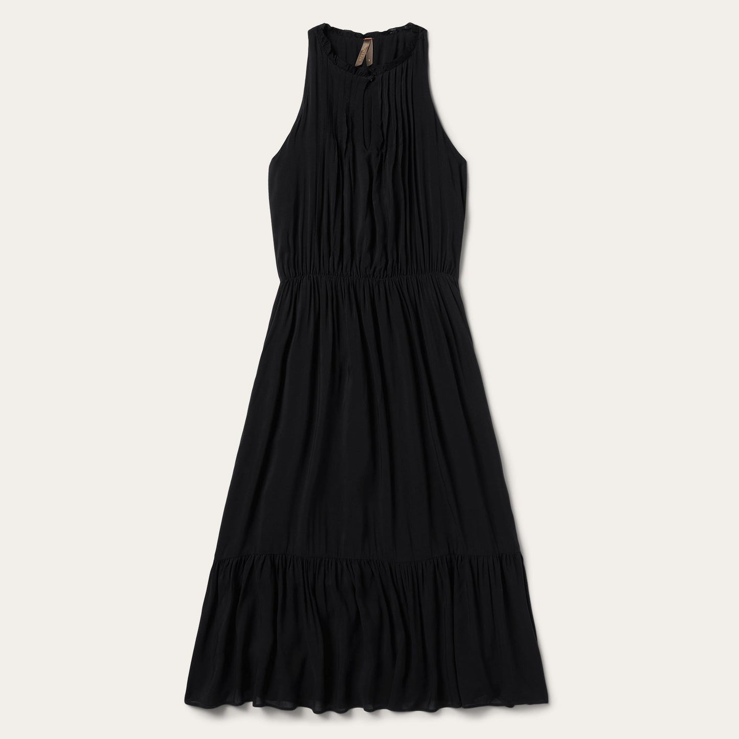 Solid Sleeveless Prairie Dress | Stetson Black