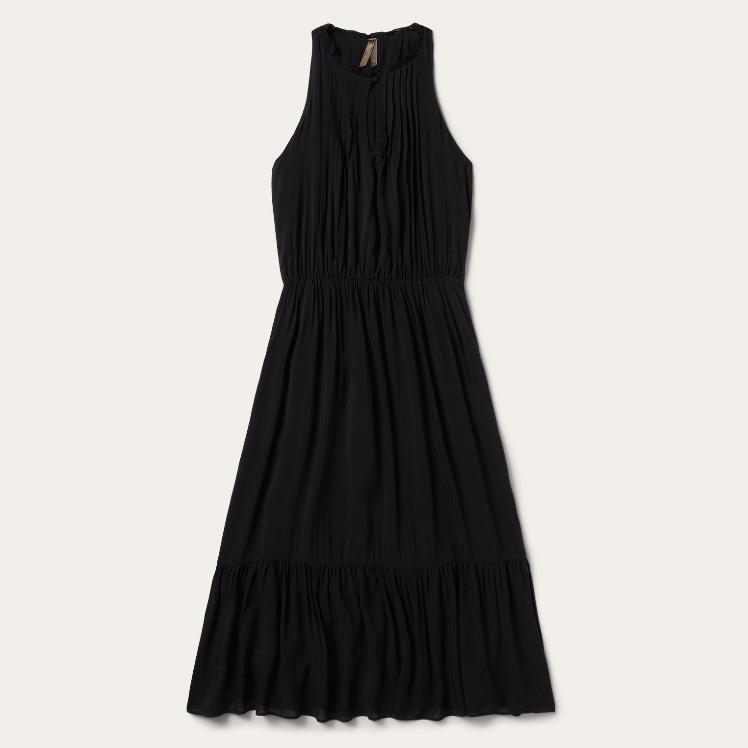 Solid Sleeveless Prairie Dress | Stetson Black
