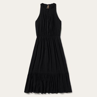 Solid Sleeveless Prairie Dress | Stetson Black